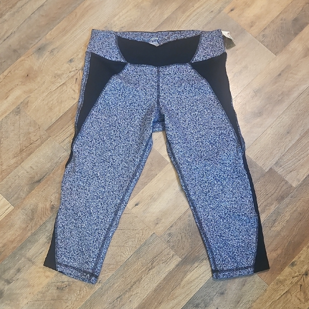 👖Zobha Black and Gray Patterned Leggings